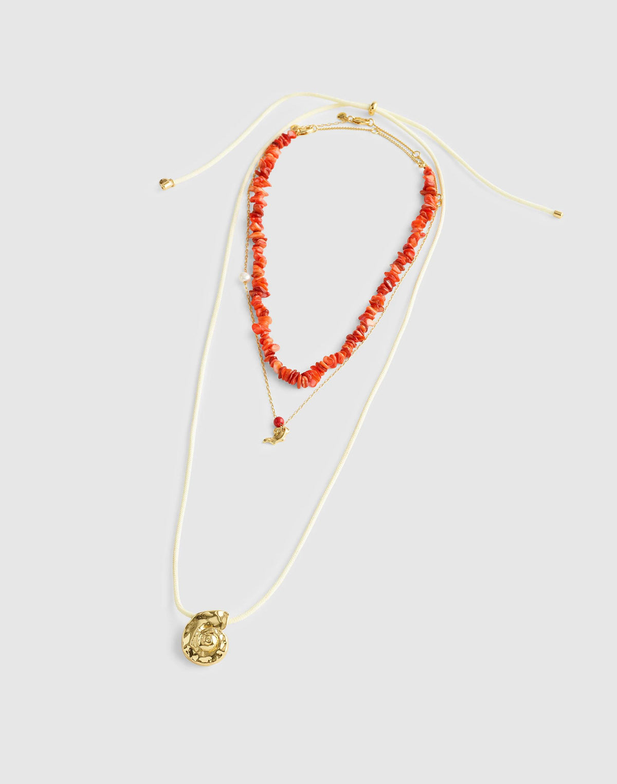 Three-Pack Puka Shell Necklace Set Enamel Red | Madewell Special Offer