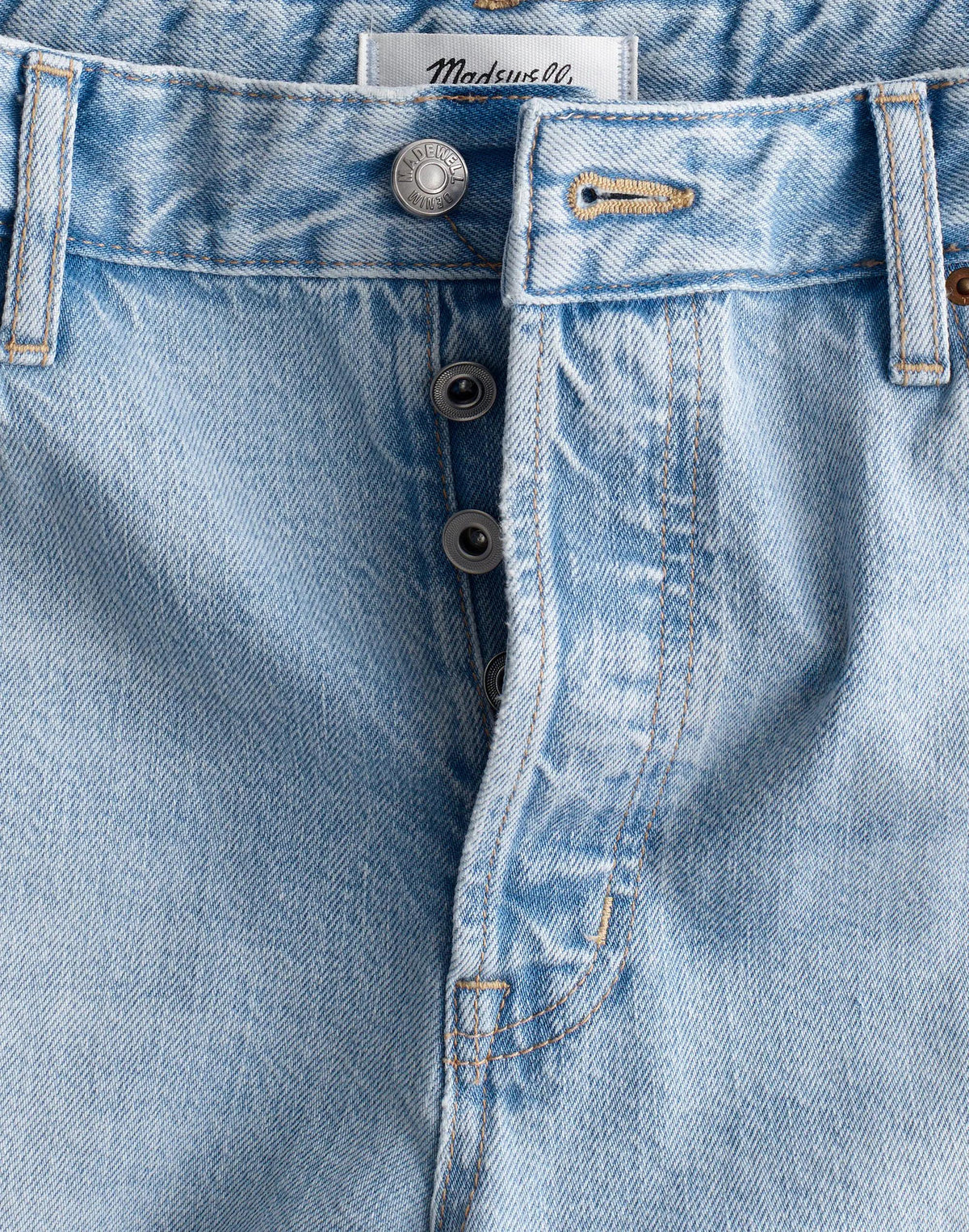 Curvy Low-Slung Baggy Crop Jeans in Foster Wash Foster Wash | Madewell Quality