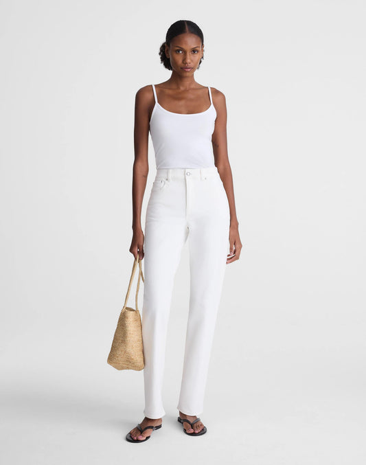 The Longline Straight Jean Tile White | Madewell Hot Sale