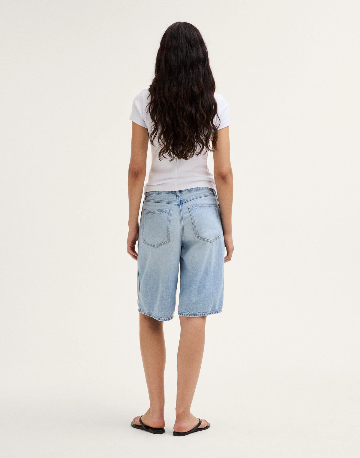 The V-Waist Bermuda Short in Airy Denim Foster Wash | Madewell Customer Favorite