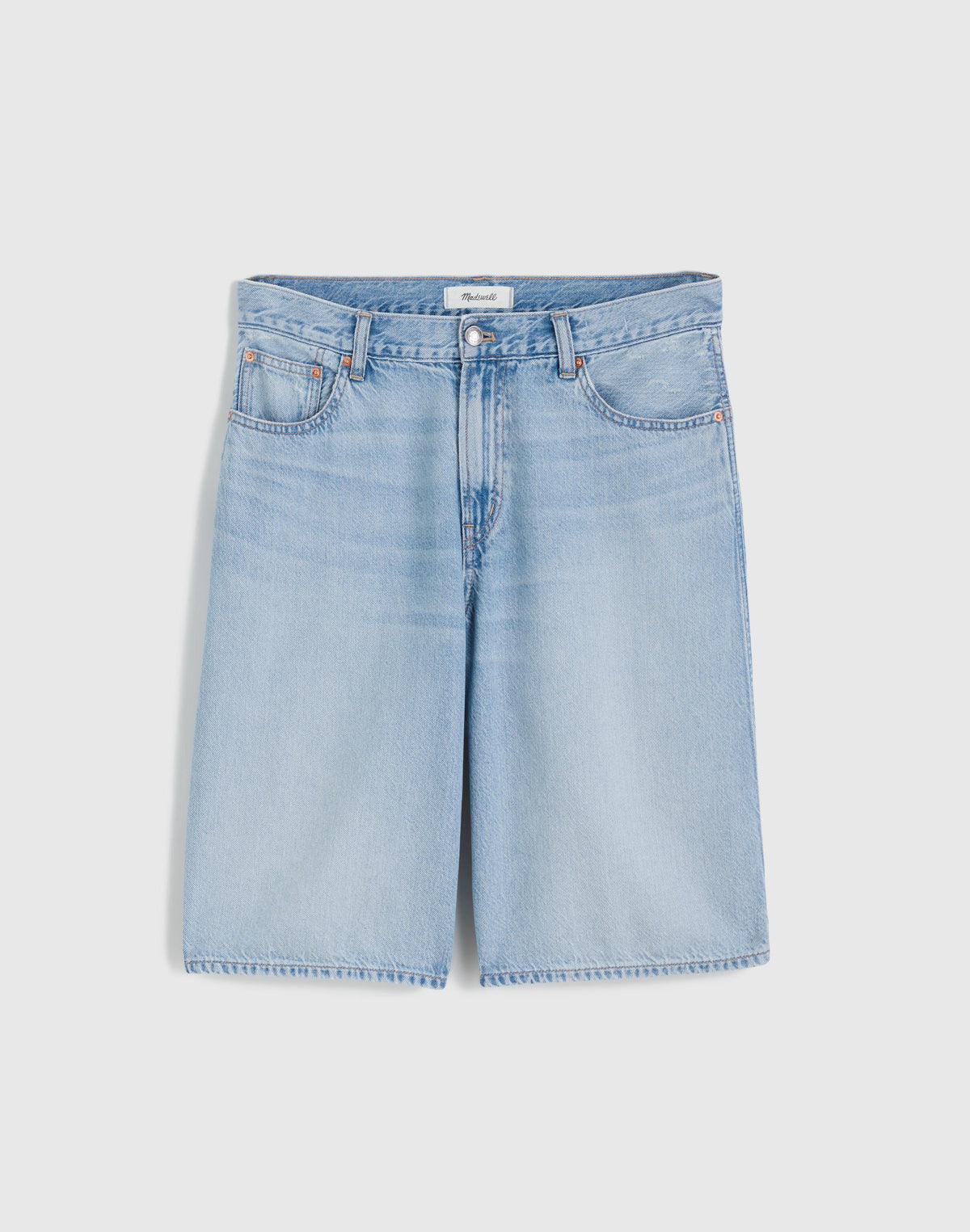 The V-Waist Bermuda Short in Airy Denim Foster Wash | Madewell Customer Favorite