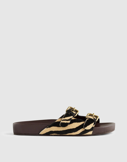 The Cambrea Double-Strap Sandal Espresso Bean Multi | Madewell Deals