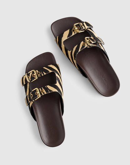 The Cambrea Double-Strap Sandal Espresso Bean Multi | Madewell Deals