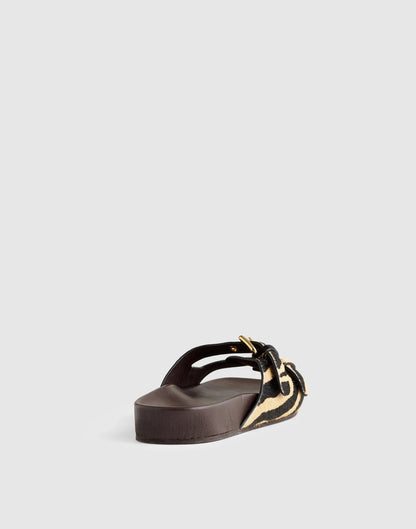 The Cambrea Double-Strap Sandal Espresso Bean Multi | Madewell Deals