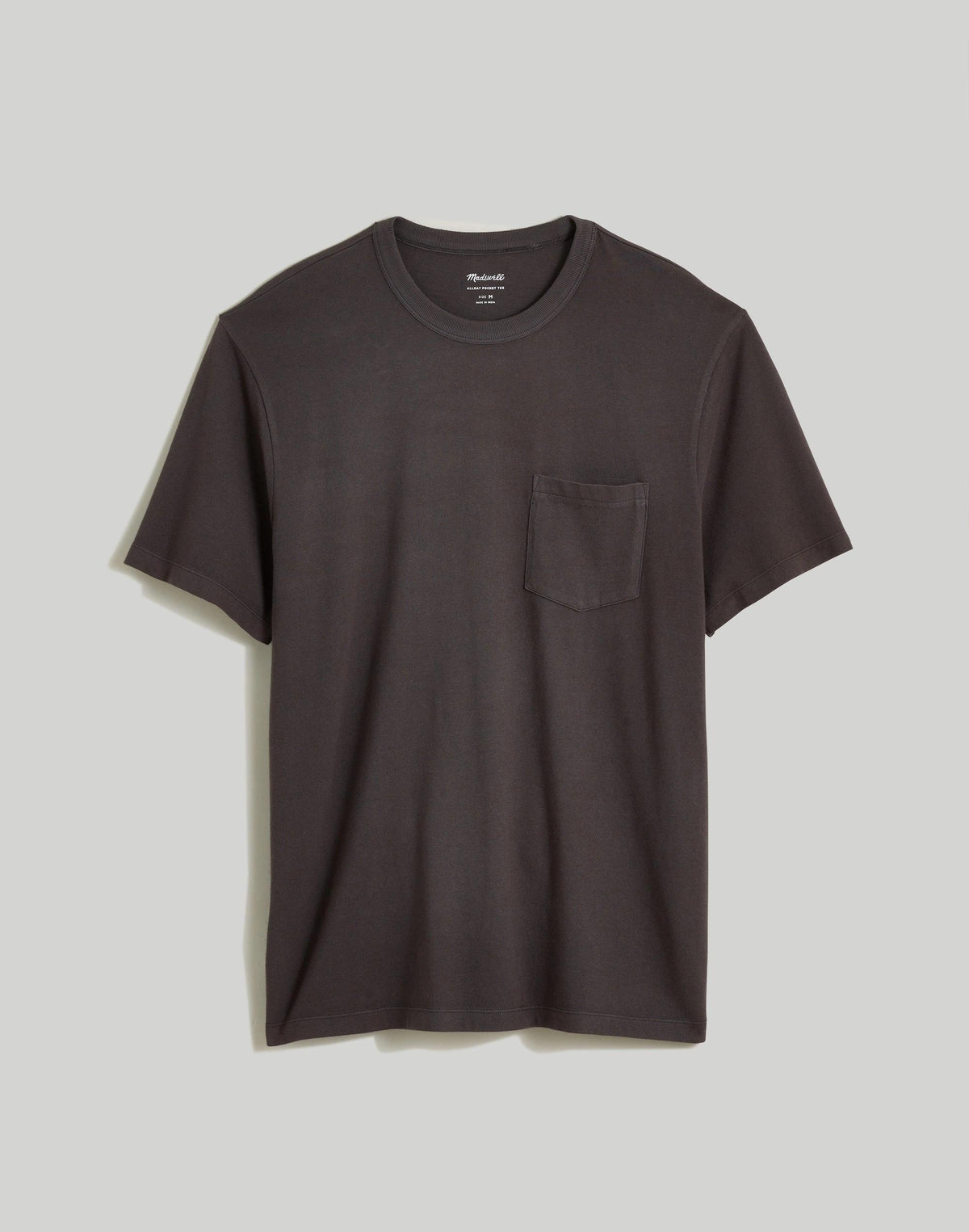 Allday Pocket Tee Black Coal | Madewell Top Pick