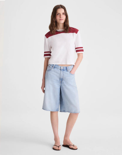 The Relaxed Varsity Tee in Vintage Jersey Varsity Red | Madewell Popular