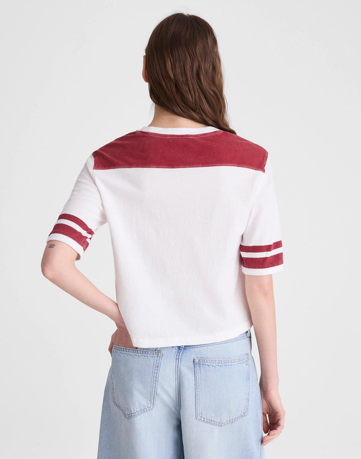 The Relaxed Varsity Tee in Vintage Jersey Varsity Red | Madewell Popular