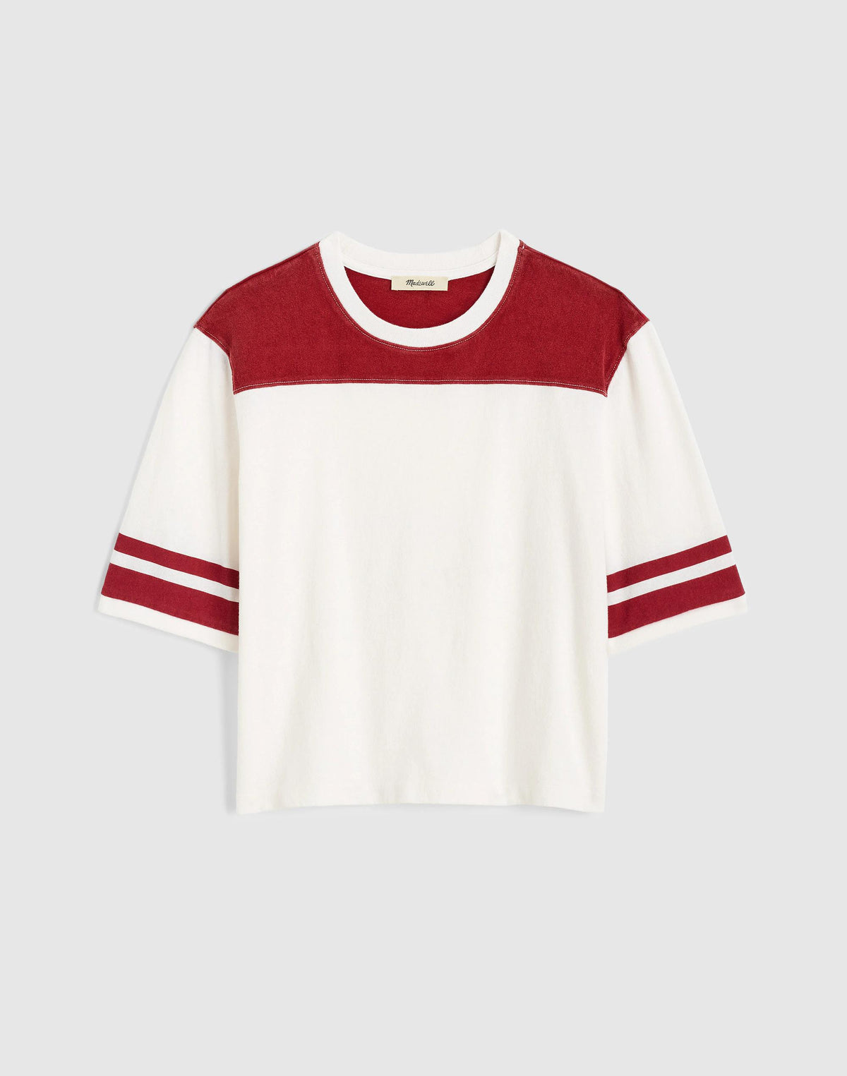 The Relaxed Varsity Tee in Vintage Jersey Varsity Red | Madewell Popular