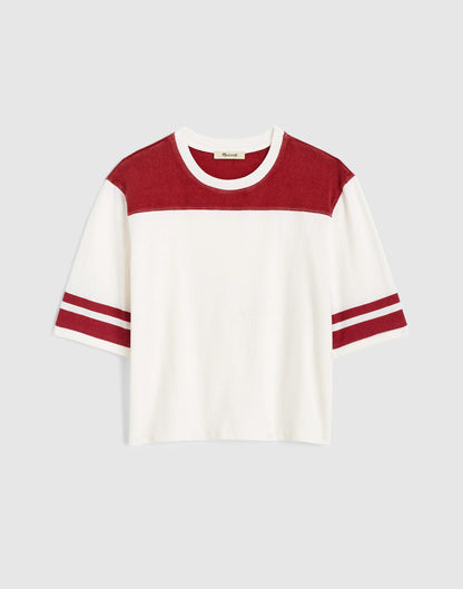The Relaxed Varsity Tee in Vintage Jersey Varsity Red | Madewell Popular