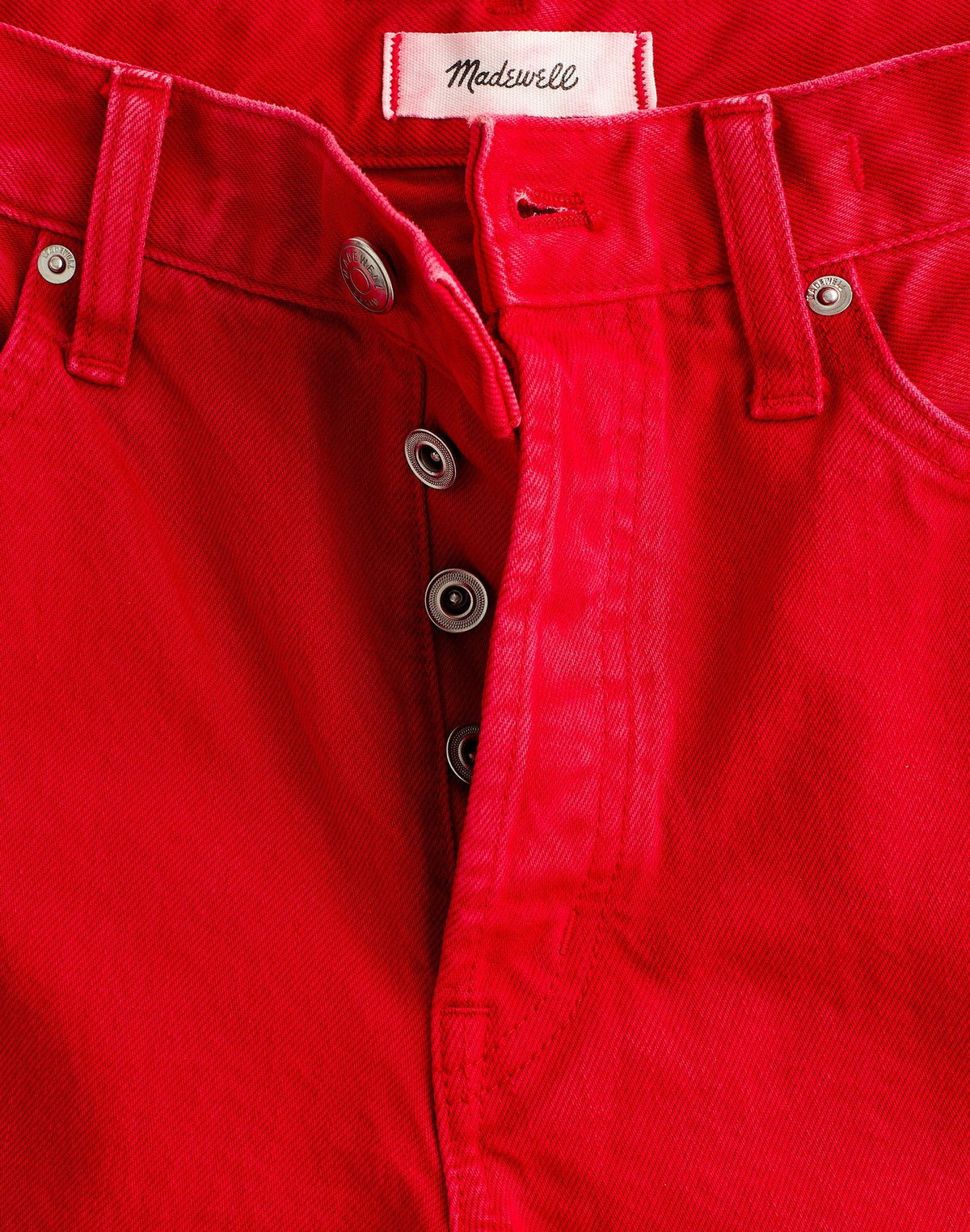Low-Slung Baggy Crop Jean Varsity Red | Madewell Customer Favorite