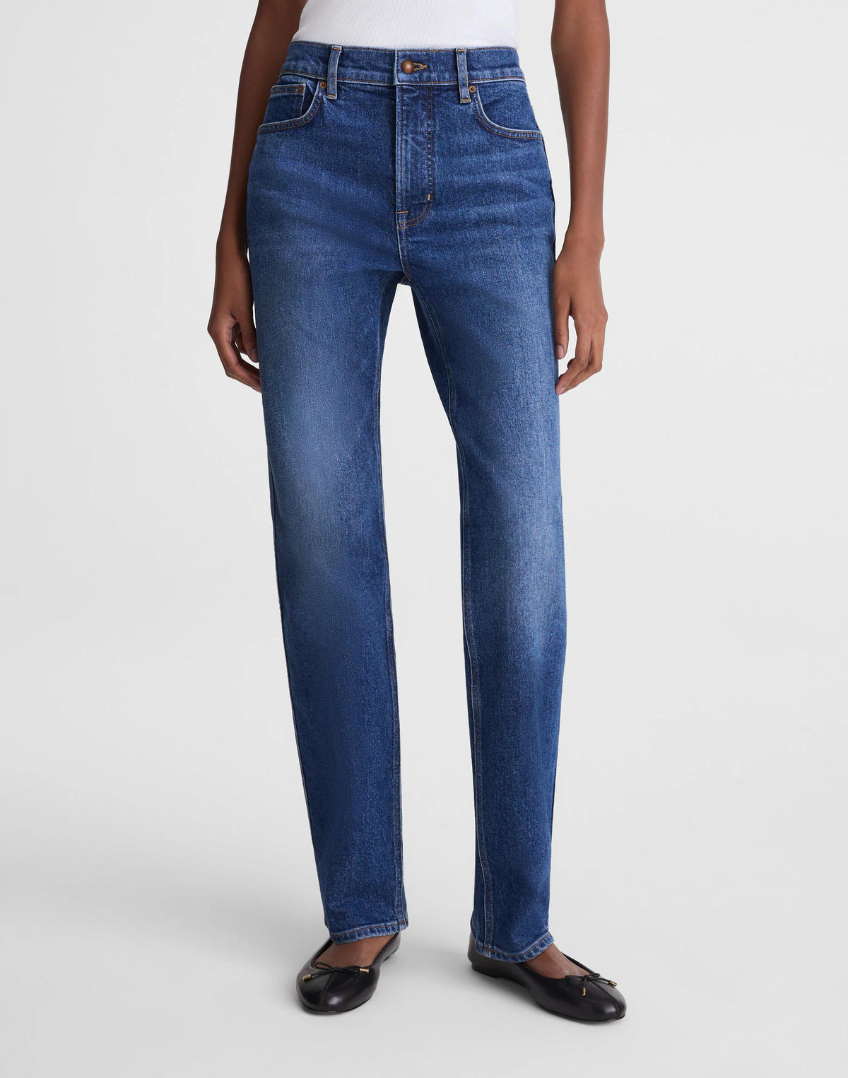 Circular Longline Straight Jean Storm Cloud Wash | Madewell Popular