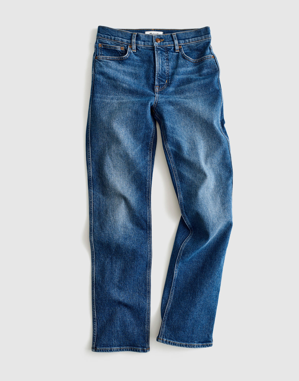 Circular Longline Straight Jean Storm Cloud Wash | Madewell Popular