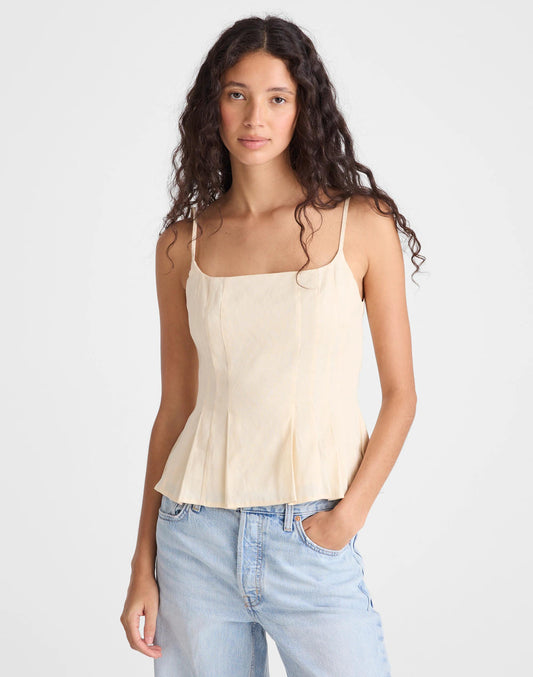 Darted Peplum Cami Top Vanilla | Madewell Discount