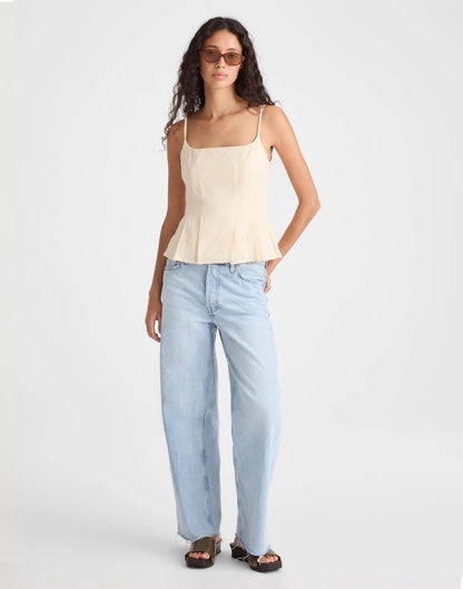 Darted Peplum Cami Top Vanilla | Madewell Discount