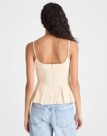 Darted Peplum Cami Top Vanilla | Madewell Discount