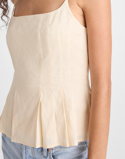 Darted Peplum Cami Top Vanilla | Madewell Discount