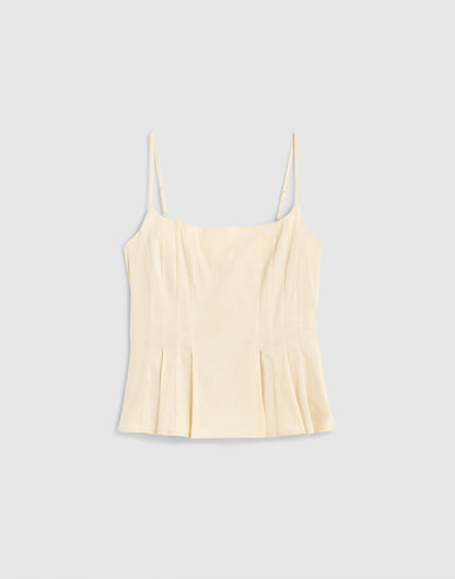 Darted Peplum Cami Top Vanilla | Madewell Discount