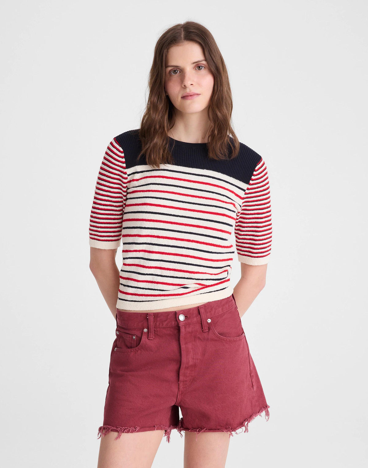 The Essex Baggy Short Dusty Merlot | Madewell Special Offer