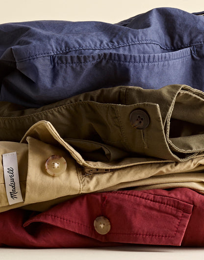 The Everyday Trouser in Poplin Dusty Merlot | Madewell Sale