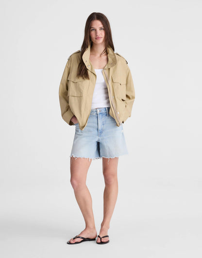 Field Jacket in Washed Poplin Fennel Seed | Madewell Recommended