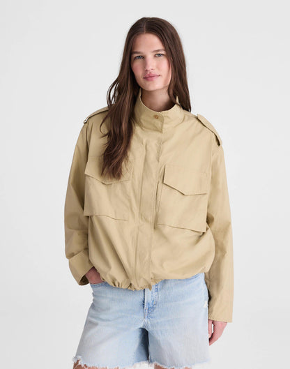 Field Jacket in Washed Poplin Fennel Seed | Madewell Recommended