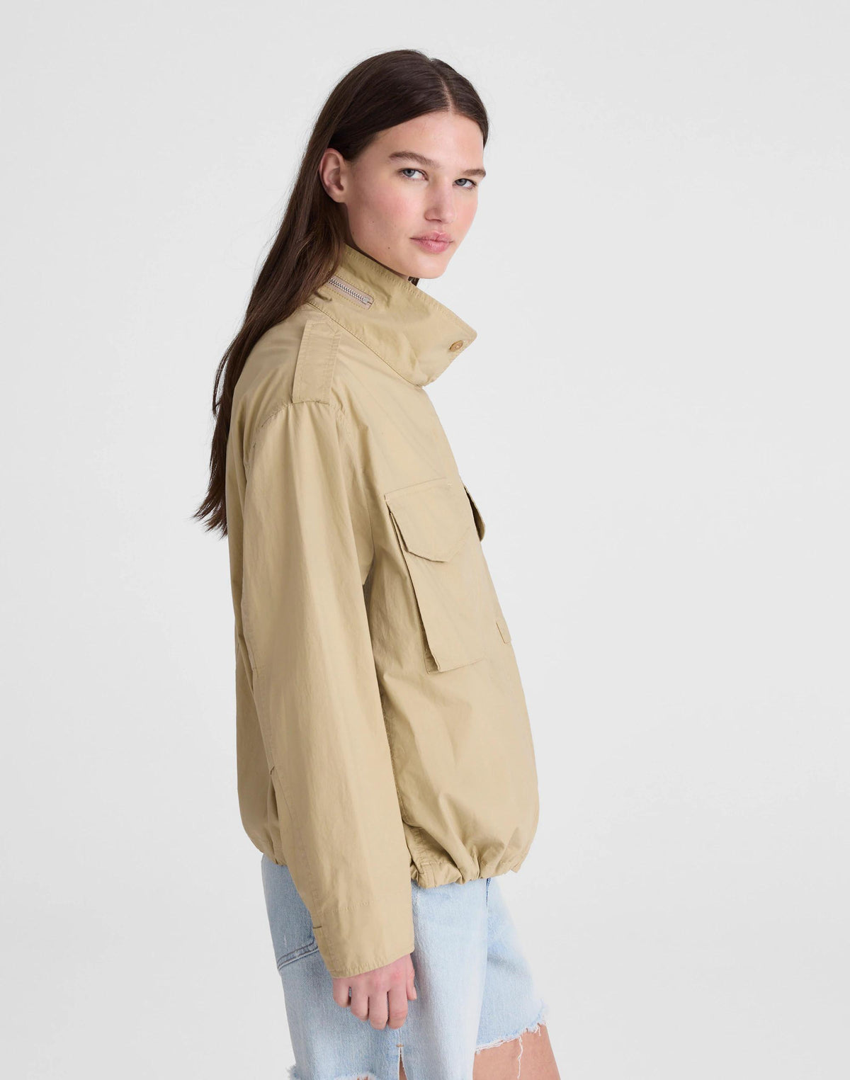 Field Jacket in Washed Poplin Fennel Seed | Madewell Recommended