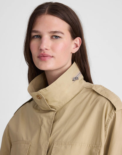 Field Jacket in Washed Poplin Fennel Seed | Madewell Recommended
