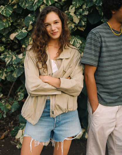 Field Jacket in Washed Poplin Fennel Seed | Madewell Recommended