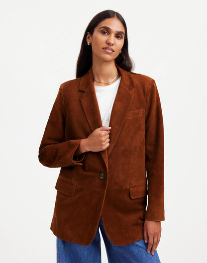 The Kline Blazer Soft Mahogany | Madewell Customer Favorite