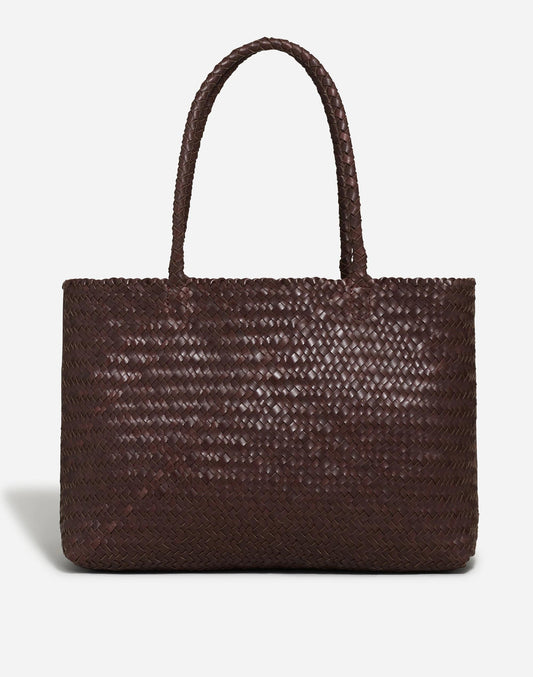 The Signature Woven Tote Coffee Bean | Madewell Signature