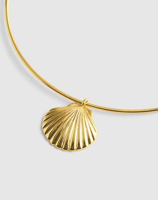 Shell Wire Choker Necklace Antique Gold | Madewell Deals