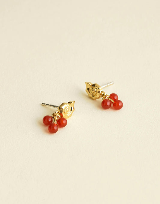 Demi-Fine Beaded Cluster Shell Stud Earrings 14k Gold | Madewell Recommended