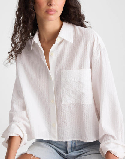 Straight-Hem Shirt White | Madewell Latest
