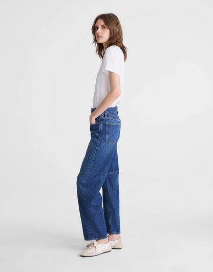Circular Darted Barrel-Leg Jean Heirloom Wash | Madewell Trending