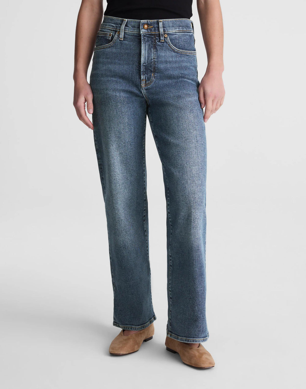 Circular Wide-Leg Jean Soft Indigo Wash | Madewell Exclusive
