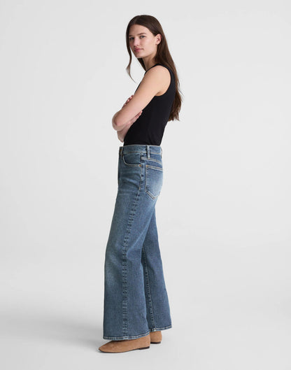 Circular Wide-Leg Jean Soft Indigo Wash | Madewell Exclusive