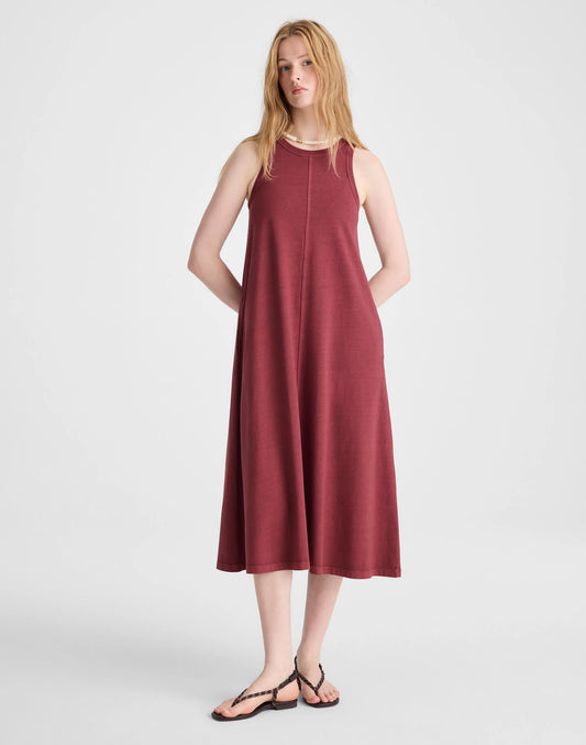 Seamed Tank Maxi Dress in Allday Jersey Dusty Merlot | Madewell Trusted
