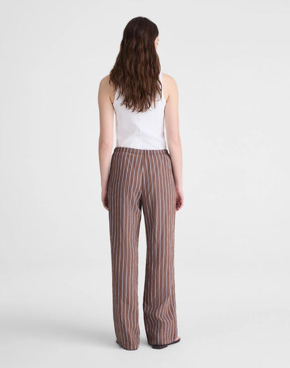 Pull-On Pants Brown Peri Twin Stripe | Madewell Trending