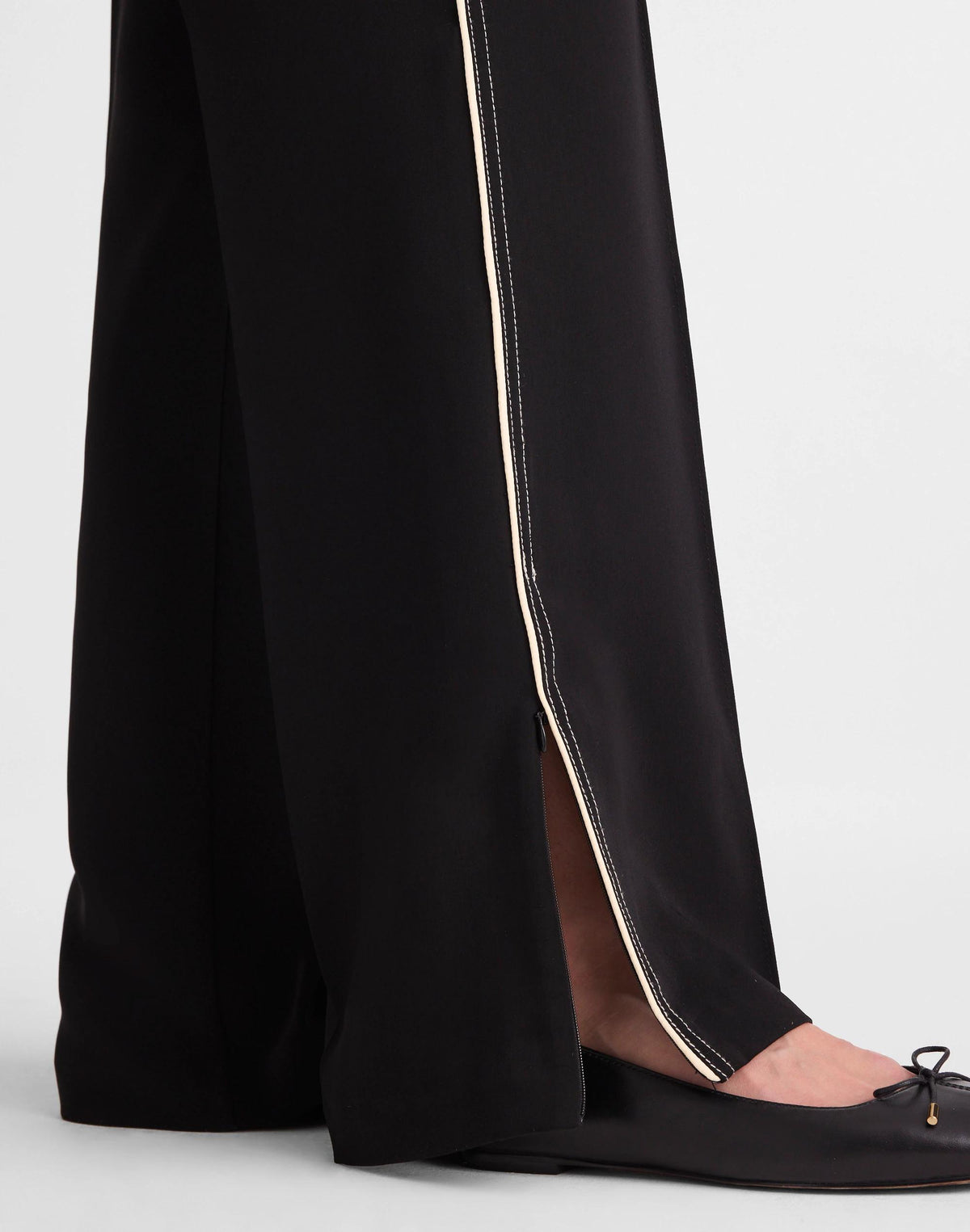 Pull-On Bootcut Track Pant Jet Black | Madewell Value