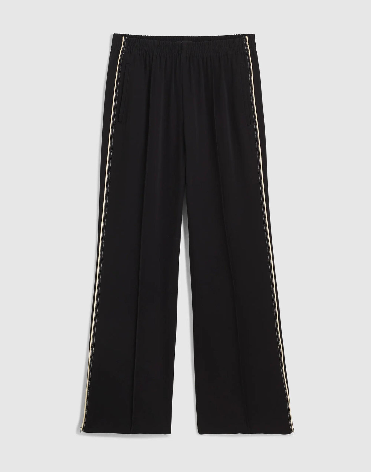 Pull-On Bootcut Track Pant Jet Black | Madewell Value