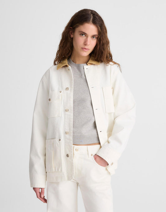 Madewell x Benjamin Talley Smith The Fairview Barn Jacket in Chalk Wash Chalk Wash | Madewell Trusted