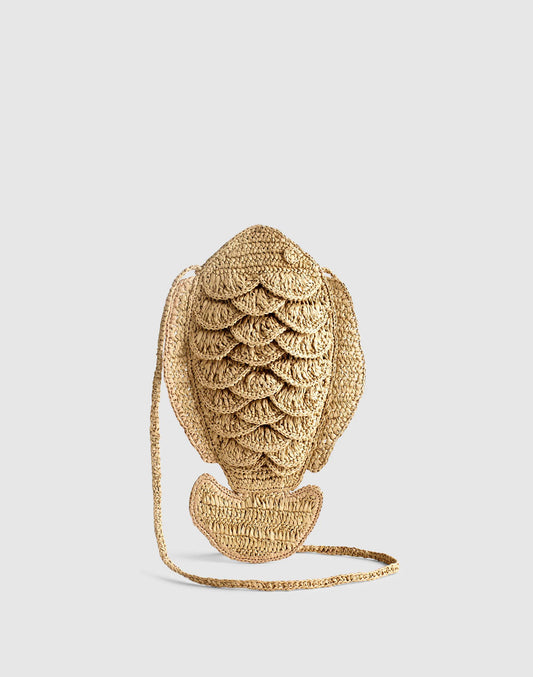 Handwoven Fish Crossbody Bag Natural Multi | Madewell Customer Favorite