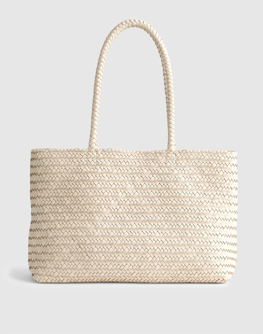The Signature Woven Tote Vintage Muslin | Madewell Trending