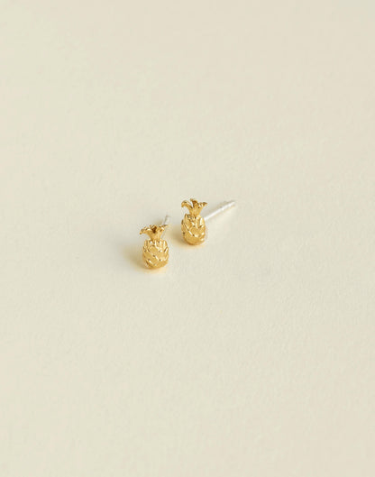 Demi-Fine Pineapple Stud Earrings 14k Gold | Madewell Featured