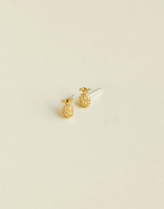 Demi-Fine Pineapple Stud Earrings 14k Gold | Madewell Featured