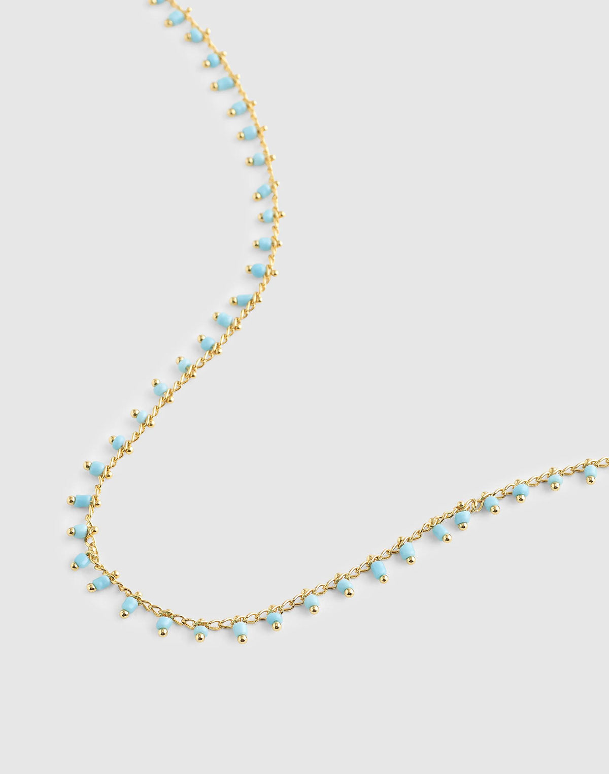 Enamel Chain Choker Necklace Turquoise Multi | Madewell Top Pick