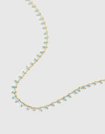 Enamel Chain Choker Necklace Turquoise Multi | Madewell Top Pick