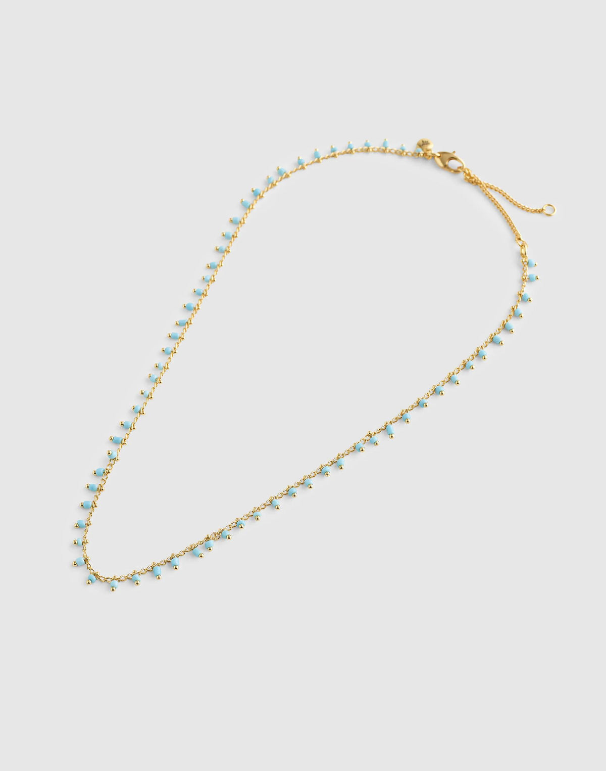 Enamel Chain Choker Necklace Turquoise Multi | Madewell Top Pick