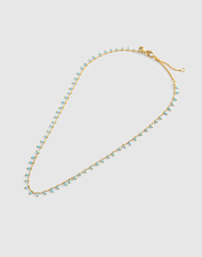 Enamel Chain Choker Necklace Turquoise Multi | Madewell Top Pick