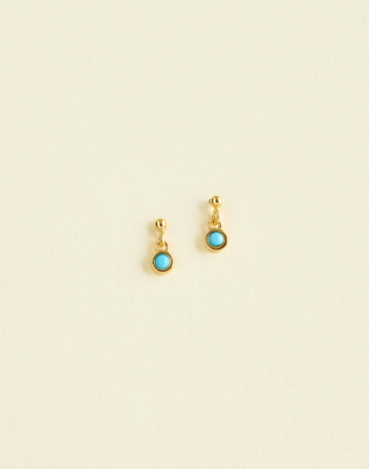 Demi-Fine Turquoise Drop Earrings Turquoise Multi | Madewell Sale